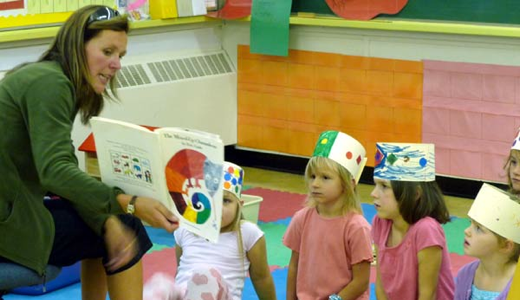 Kindergarten. Not pictured, my children starting fires.